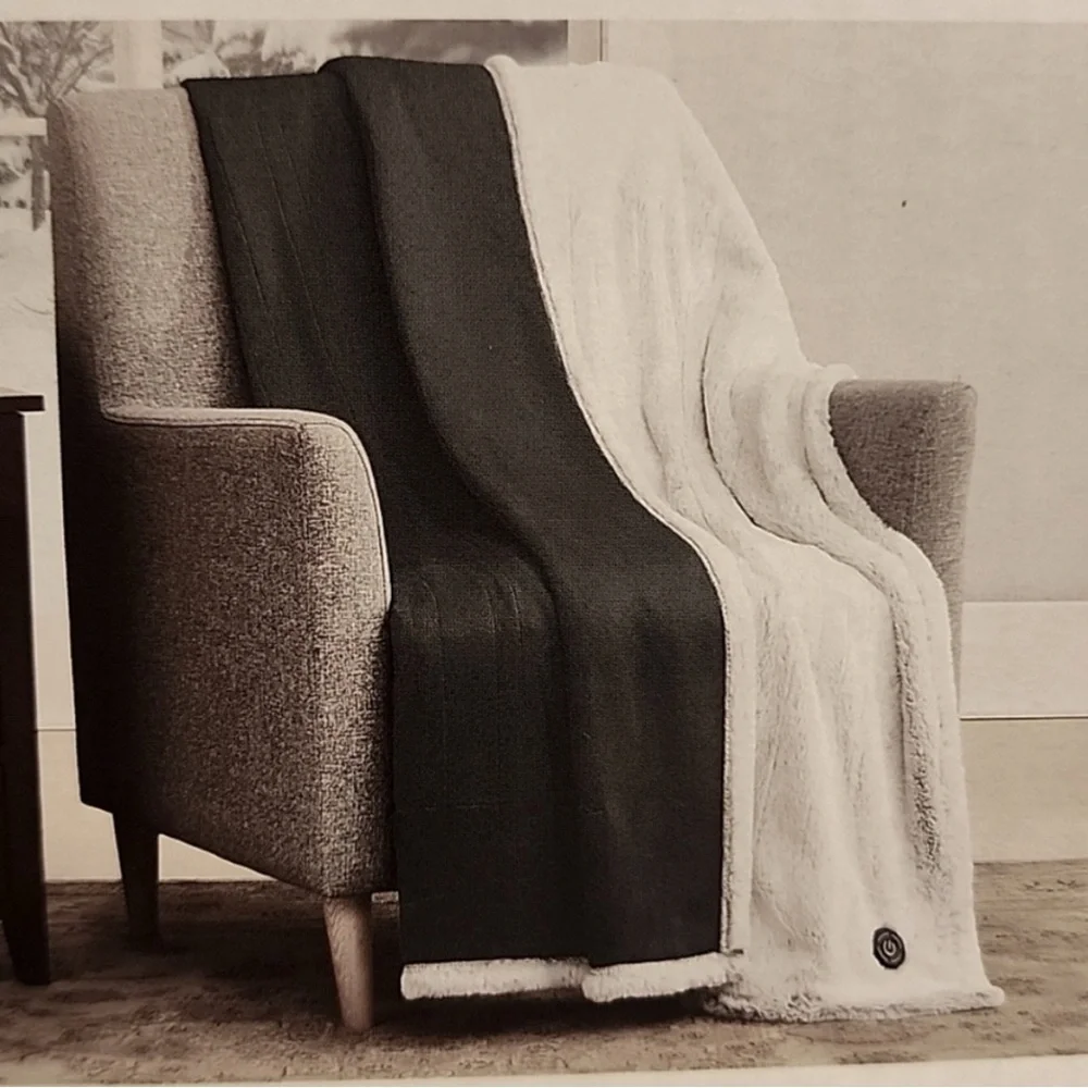 BERKSHIRE Heated Luxe Faux Fur Throw. Size: 50"x60" NWOT Final Sale - Picture 3 of 8